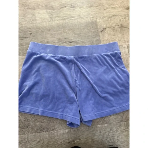 Juicy by Juicy Couture Periwinkle Velour Shorts - Picture 4 of 4